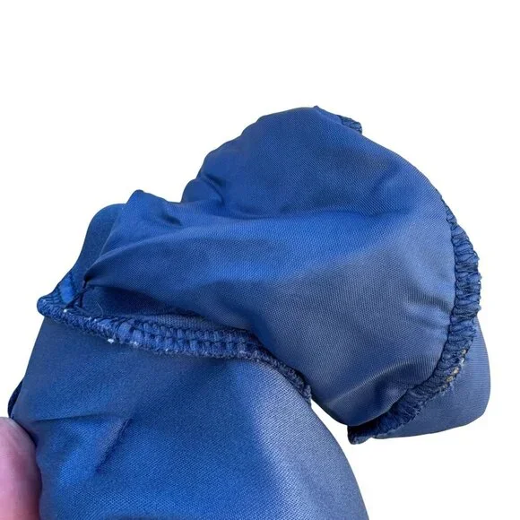 Denim & Co Vintage 80s Womens Blue Faux Suede Barn Chore Utility Work Jacket S‎ - Picture 10 of 10